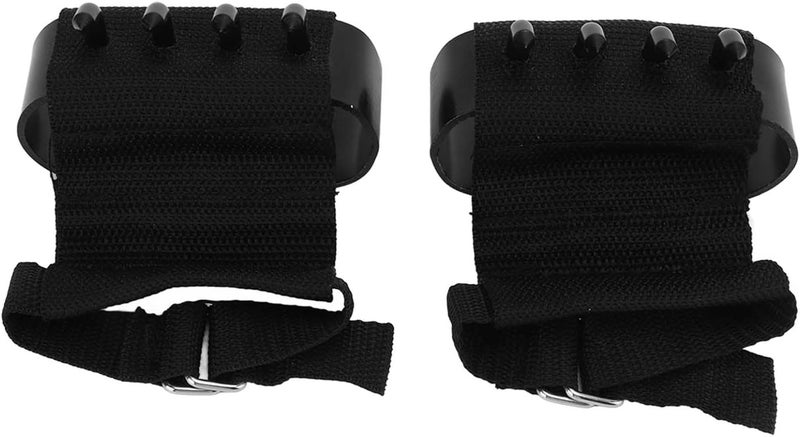 SASKATE 4 Tooth Spikes Crampon Hooks Adjustable Wristband Steel Nylon Climbing Hand Claw for Trees Wall Rock Climbing with Traditional Claw Design - Image 5